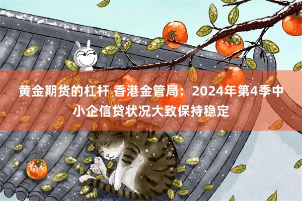 黄金期货的杠杆 香港金管局：2024年第4季中小企信贷状况大致保持稳定