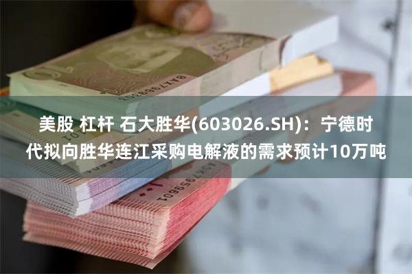 美股 杠杆 石大胜华(603026.SH)：宁德时代拟向胜华连江采购电解液的需求预计10万吨