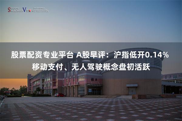 股票配资专业平台 A股早评：沪指低开0.14% 移动支付、无人驾驶概念盘初活跃