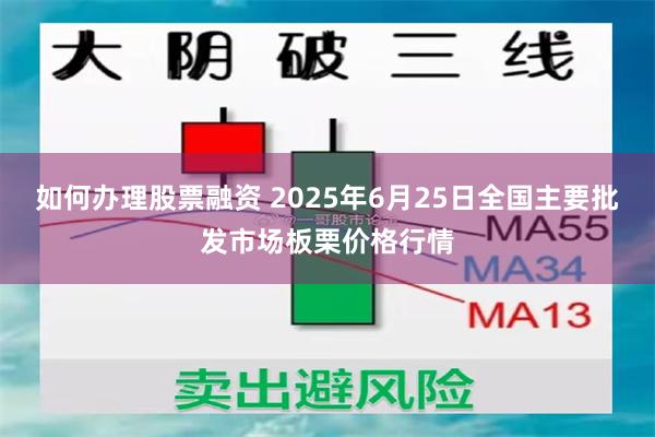 如何办理股票融资 2025年6月25日全国主要批发市场板栗价格行情